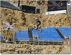 Mehrkameraproduktion für Redbull X-Fighters im Steinbruch in Wuppertal Deutschland 2008